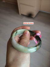 Load image into Gallery viewer, Sale! 100% natural Type A green/brown/purple (福禄寿) landscape oil painting jadeite jade bangle group10