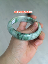 Load image into Gallery viewer, Sale! Type A 100% Natural dark green/white/black Jadeite Jade bangle with defects group 3