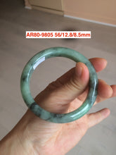 Load image into Gallery viewer, Sale! Certified type A 100% 55-61mm Natural green/white/purple Jadeite bangle group AG6