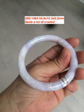 Load image into Gallery viewer, Sale! Certified type A 100% 53-61mm Natural green/white/purple Jadeite bangle group GL2
