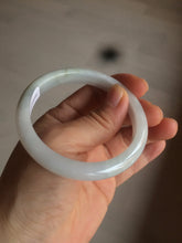 Load image into Gallery viewer, 54.9mm certified type A 100% Natural white green jadeite jade bangle AQ9-4205