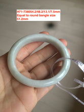 Load image into Gallery viewer, Sale! 49-54mm certified Type A 100% Natural dark green/white/black Jadeite Jade bangle with defects group GC30