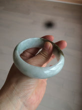 Load image into Gallery viewer, 57mm Certified type A 100% Natural green/white/brown chubby Jadeite bangle N107-3788