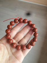 Load image into Gallery viewer, 10-11.9mm 100% natural red agate bracelet CB33