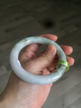 Load image into Gallery viewer, 56mm certified 100% Natural type A chubby round cut light green/purple Jadeite Jade bangle AJ20-4826