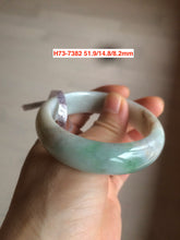Load image into Gallery viewer, Sale! 49-54mm certified Type A 100% Natural dark green/white/black Jadeite Jade bangle with defects group GC30