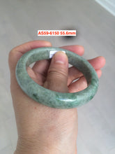 Load image into Gallery viewer, 54-55mm type A 100% natural certified green slim round cut jadeite jade bangle group AK4 (Clearance item) another