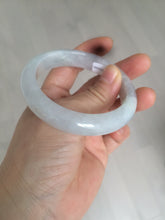 Load image into Gallery viewer, 53.4mm 100% natural certified light green/white/light purple jadeite jade bangle A72-0984