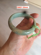 Load image into Gallery viewer, Sale! 49-54mm certified Type A 100% Natural dark green/white/black Jadeite Jade bangle with defects group GC30