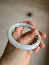Load image into Gallery viewer, 57.3mm Type A 100% Natural green/white Jadeite Jade bangle AT61-7739