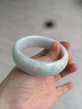 Load image into Gallery viewer, 53.9mm Certified Type A 100% Natural white/purple/green/yellow chubby Jadeite Jade bangle Z91-5685