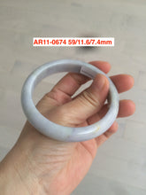 Load image into Gallery viewer, 56-59mm certified 100% Natural jadeite jade bangle group AE54 (Clearance)