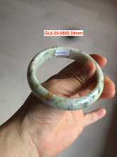 Load image into Gallery viewer, Sale! Certified type A 100% 54-61mm Natural green/white/eggplant purple/black spring garden Jadeite bangle group GL5 1-20