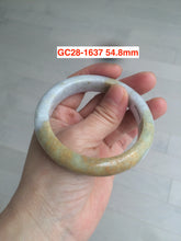 Load image into Gallery viewer, Sale! Certified type A 100% 55-61mm Natural green/white/purple Jadeite bangle group AG6