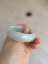 Load image into Gallery viewer, 51.5mm certified type A 100% Natural light green white oval Jadeite Jade bangle AQ6-9925