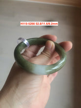 Load image into Gallery viewer, Sale! 49-54mm certified Type A 100% Natural dark green/white/black Jadeite Jade bangle with defects group GC30