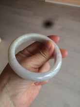 Load image into Gallery viewer, 55.5 mm Certified type A 100% Natural light purple/white/beige Jadeite bangle U117-6543
