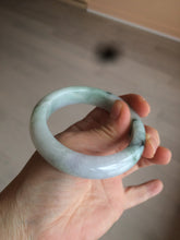 Load image into Gallery viewer, 53.5mm certified 100% natural Type A green/purple/white jadeite jade bangle AB90-1704