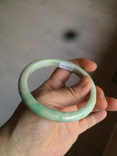 Load image into Gallery viewer, 59.5mm Certified Type A 100% Natural sunny green/yellow Jadeite Jade bangle D53-2599