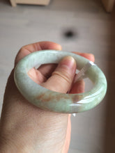 Load image into Gallery viewer, Sale! 53.9mm Type A 100% Natural light green/brown/red Jadeite Jade bangle Q91-8624