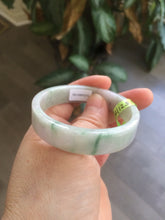 Load image into Gallery viewer, 52mm Certified type A 100% Natural sunny green/purple Jadeite Jade bangle X79-7275