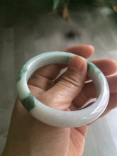 Load image into Gallery viewer, 53.6mm certified 100% natural Type A sunny green purple white jadeite jade bangle AS21-4141