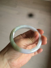 Load image into Gallery viewer, 57.3mm Type A 100% Natural green/white Jadeite Jade bangle AT61-7739