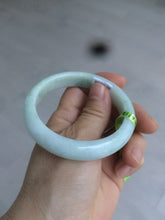 Load image into Gallery viewer, 54.6mm certified type A 100% Natural green/white Jadeite Jade bangle L129-4939