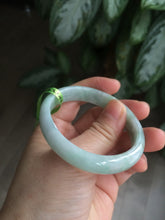 Load image into Gallery viewer, 50.5mm Certified Type A 100% Natural sunny green/light green/brown oval Jadeite Jade bangle AH59-0802