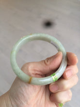 Load image into Gallery viewer, 58.5mm certified 100% natural green/yellow jadeite jade bangle AE44-8521