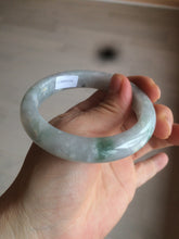 Load image into Gallery viewer, 55.6mm Certified type A 100% Natural light green/purple Jadeite bangle AF6-6117