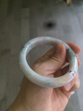 Load image into Gallery viewer, 55.5mm Certified 100% natural Type A green/purple/red (福禄寿)jadeite jade bangle U90-0518