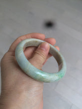 Load image into Gallery viewer, 56.6mm Certified Type A 100% Natural sunny green brown Jadeite Jade bangle AB61-2770