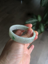 Load image into Gallery viewer, 50.5mm Certified type A 100% Natural sunny green/purple Jadeite Jade bangle L102-7278