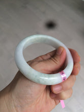 Load image into Gallery viewer, 56.9mm 100% natural Type A light green purple white jadeite jade bangle Y116-9294
