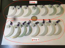 Load image into Gallery viewer, Type A 100% Natural light green jadeite Jade moon and star Pendant necklace AJ51