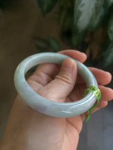 Load image into Gallery viewer, 53mm Certified Type A 100% Natural light green/purple Jadeite jade bangleZ90-2746