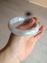 Load image into Gallery viewer, 58mm Certified Type A 100% Natural light green/purple Jadeite Jade bangle N108-2822