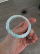 Load image into Gallery viewer, 54mm certified Type A 100% Natural sunny green/white/brown Jadeite Jade bangle R71-5675