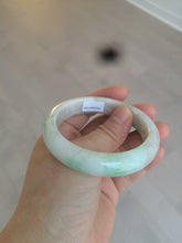 Load image into Gallery viewer, 54.4mm certified type A 100% Natural sunny green/white/brown jadeite jade bangle AT19-3318
