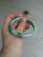 Load image into Gallery viewer, 52.8mm Certified Type A 100% Natural sunny green/purple/gray/black Jadeite Jade bangle C18-9769