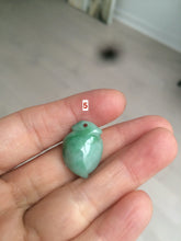 Load image into Gallery viewer, Type A 100% Natural sunny green/purple/white Jadeite Jade Peach Pendant AC-P