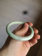 Load image into Gallery viewer, 59.5mm Certified Type A 100% Natural sunny green/yellow Jadeite Jade bangle D53-2599