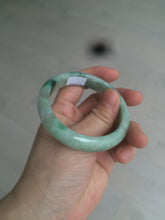 Load image into Gallery viewer, 52.8mm Certified Type A 100% Natural sunny green/purple/gray/black Jadeite Jade bangle C18-9769