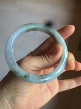 Load image into Gallery viewer, Reserved!. Please don't order. Thanks. 58.6mm certified type A 100% Natural green/purple/gray Jadeite Jade bangle G108-3543