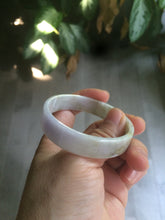 Load image into Gallery viewer, 51.5mm Certified Type A 100% Natural light purple/yellow/brown square Jadeite Jade bangle AC60-8067