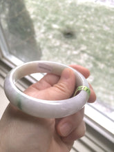 Load image into Gallery viewer, 54mm certificated Type A 100% Natural green/yellow/purple Jadeite Jade bangle AD22-8066