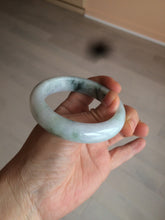 Load image into Gallery viewer, 53.5mm certified 100% natural Type A green/purple/white jadeite jade bangle AB90-1704
