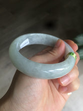 Load image into Gallery viewer, 57.4mm 100% natural Type A light green style jadeite jade bangle AB36-8519