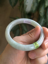 Load image into Gallery viewer, 53mm Certified Type A 100% Natural light green/purple Jadeite jade bangleZ90-2746